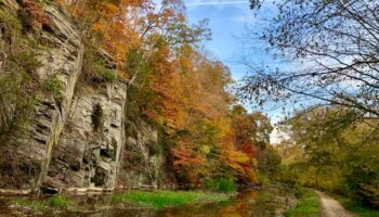 Autumn Rainbow - Near Pennyfield Lock by Katie Rapp