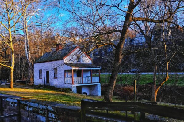 Early winter morning at lock house 6, Cabin John, Maryland by Nicholas Clements