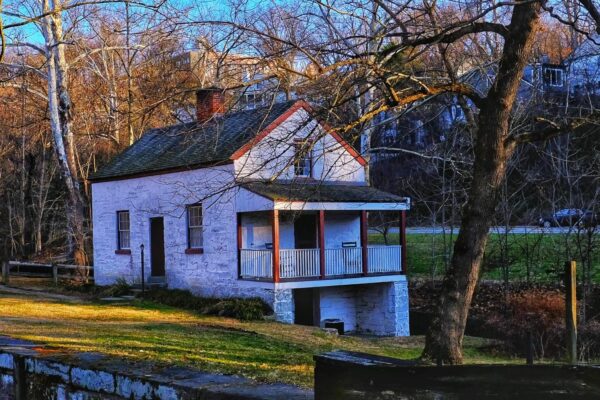 Early winter morning at lock house 6, Cabin John, Maryland by Nicholas Clements