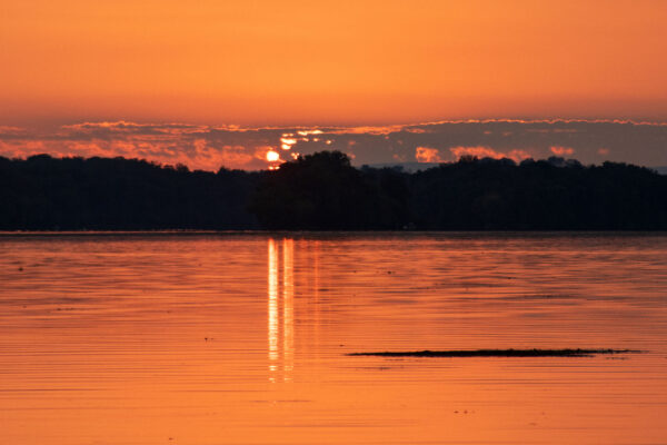 Fiery Sunset, Violettes Lock by Susan Petro