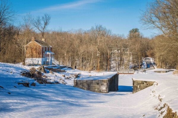 Lockhouse at Lock 49 at Four Locks by Paul Graunke