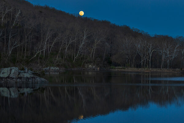 Moonrise at Widewater by Kim Cawley